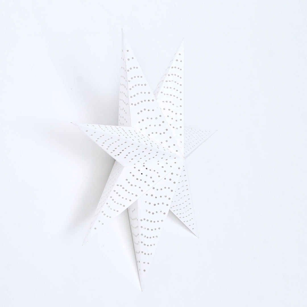 Handmade Paper Star Hanging Ornament | Christmas Hanging Decor | 46 cm