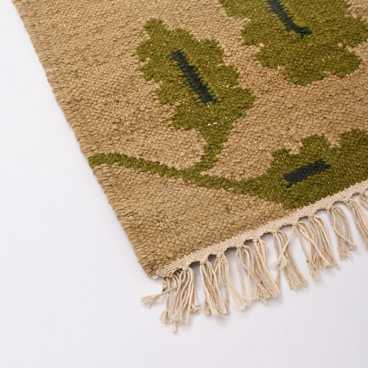 Floral Meadow Handwoven Wool Rug | Artisan Crafted