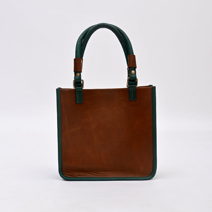 Premium Buffalo Leather Handbag | Tan | Functional & Stylish Design