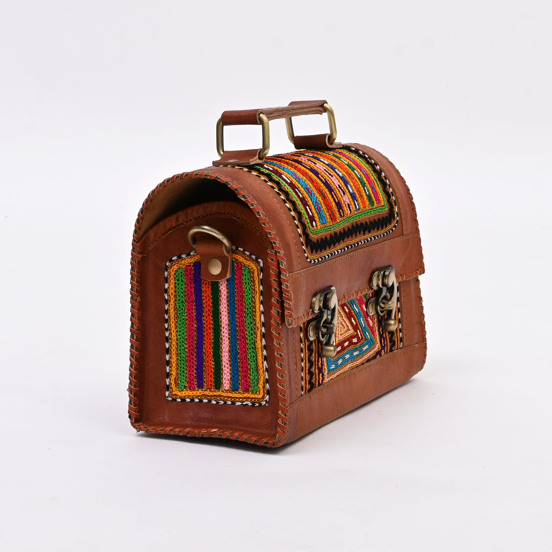 Handcrafted Goat Leather Utility Bag | Spacious with Multicompartment Design
