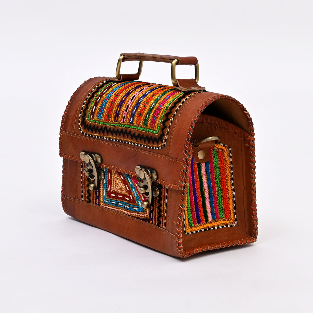 Handcrafted Goat Leather Utility Bag | Spacious with Multicompartment Design