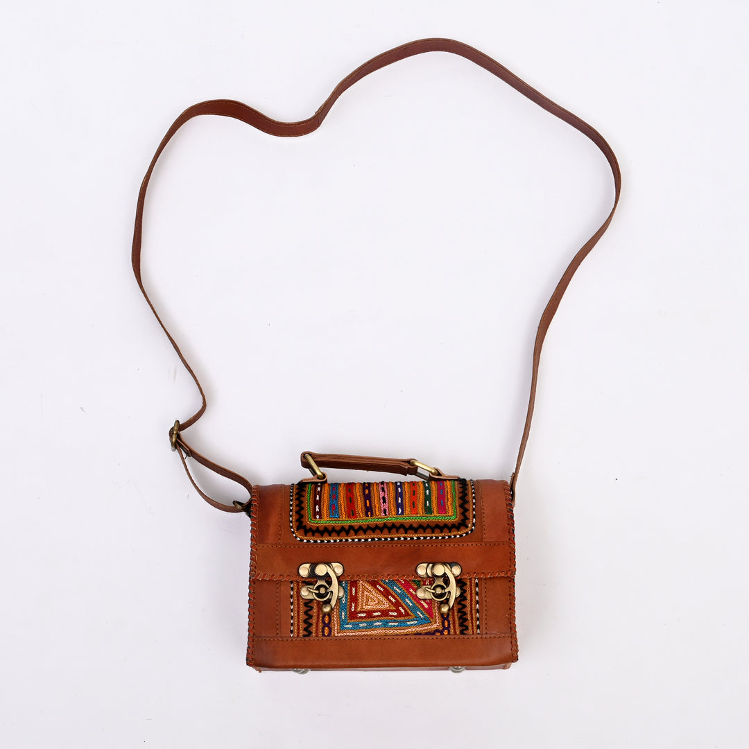 Handcrafted Goat Leather Utility Bag | Spacious with Multicompartment Design