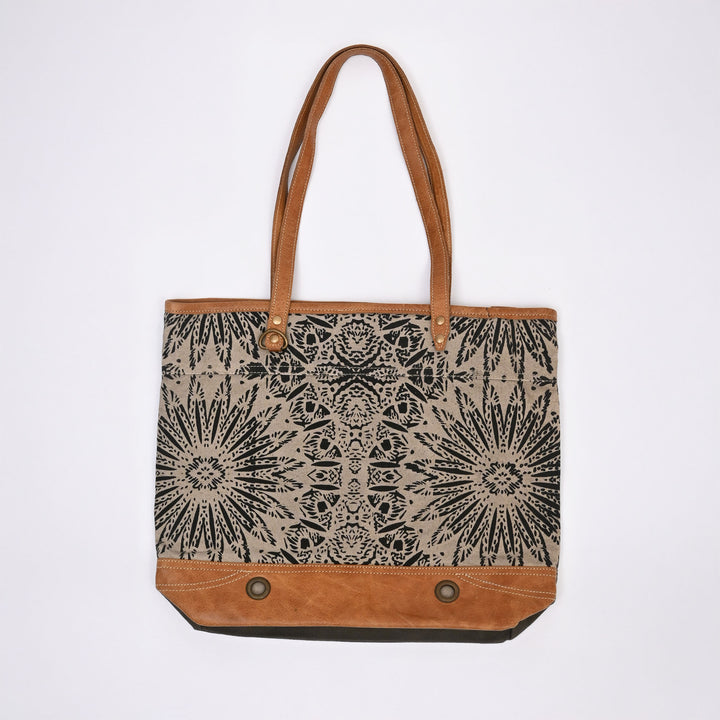 Boho Chic Canvas & Leather Tote Bag | Your Everyday Style Essential