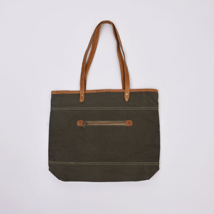 Boho Chic Canvas & Leather Tote Bag | Your Everyday Style Essential
