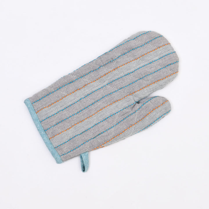Quilted Cotton Oven Mitt & Pot Holder Set | Heat Resistant Kitchen Essentials