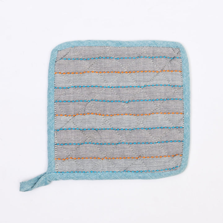 Quilted Cotton Oven Mitt & Pot Holder Set | Heat Resistant Kitchen Essentials