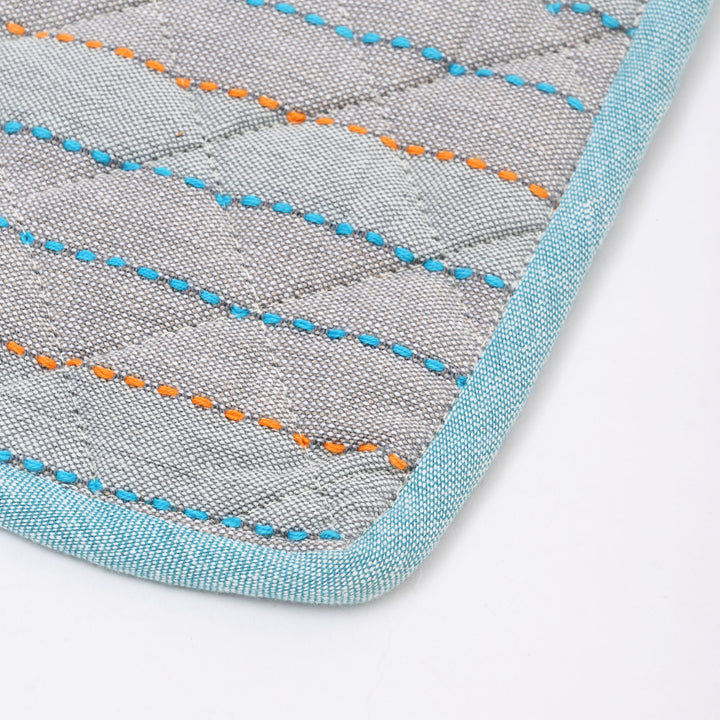 Quilted Cotton Oven Mitt & Pot Holder Set | Heat Resistant Kitchen Essentials