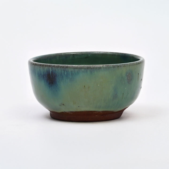 Handmade Terracotta Serving Bowl | Glossy Green Glaze | Rustic & Elegant Tableware