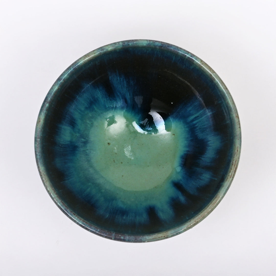 Handmade Terracotta Serving Bowl | Sea Green Glaze | Rustic Elegance for Everyday Dining
