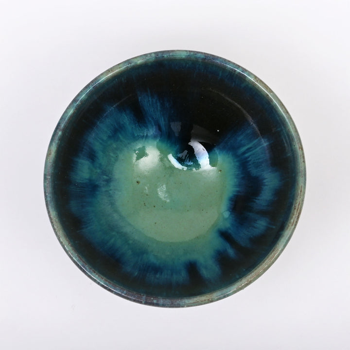 Handmade Terracotta Serving Bowl | Sea Green Glaze | Rustic Elegance for Everyday Dining