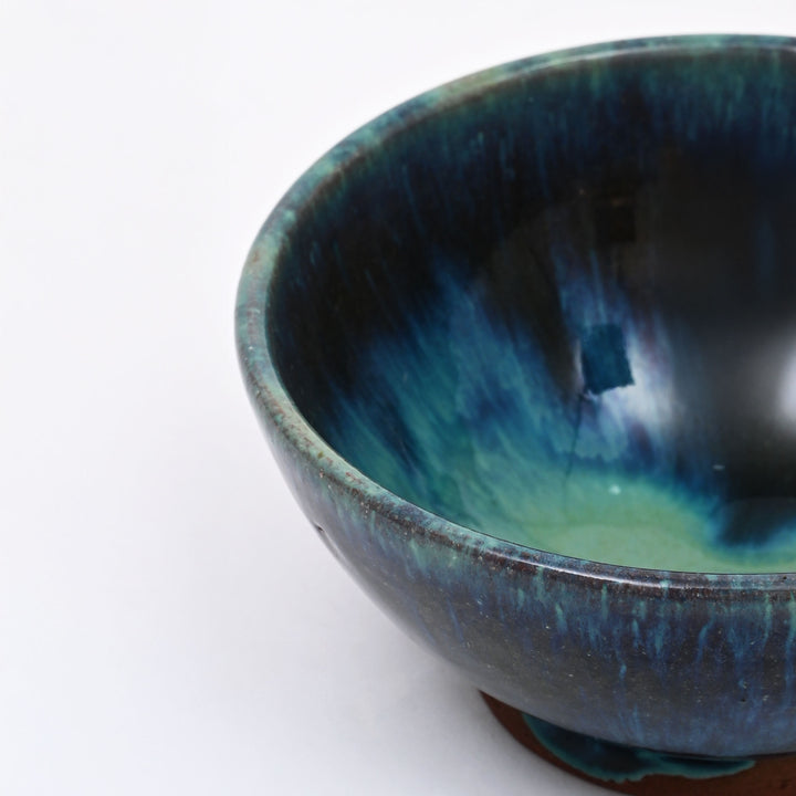 Handmade Terracotta Serving Bowl | Sea Green Glaze | Rustic Elegance for Everyday Dining