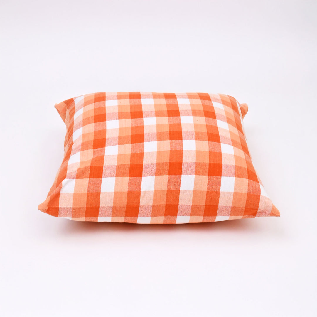 Handloom Cotton Checkered Curtain - 86"x52"