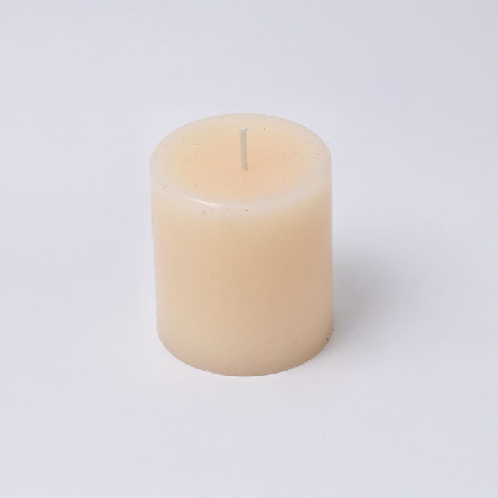 Handpoured Unscented Ivory Pillar Candle