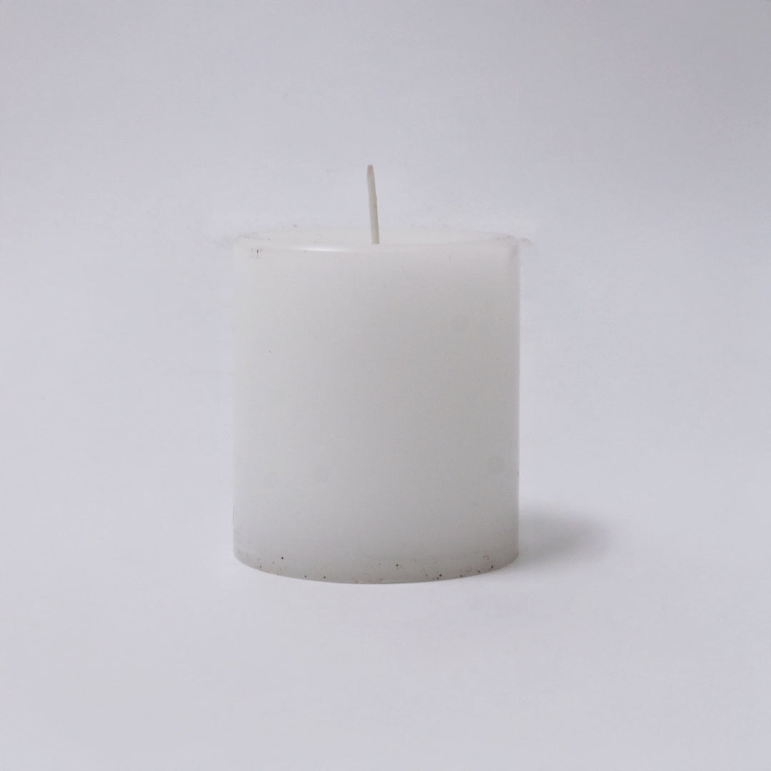 Hand-Poured Unscented Pillar Candle