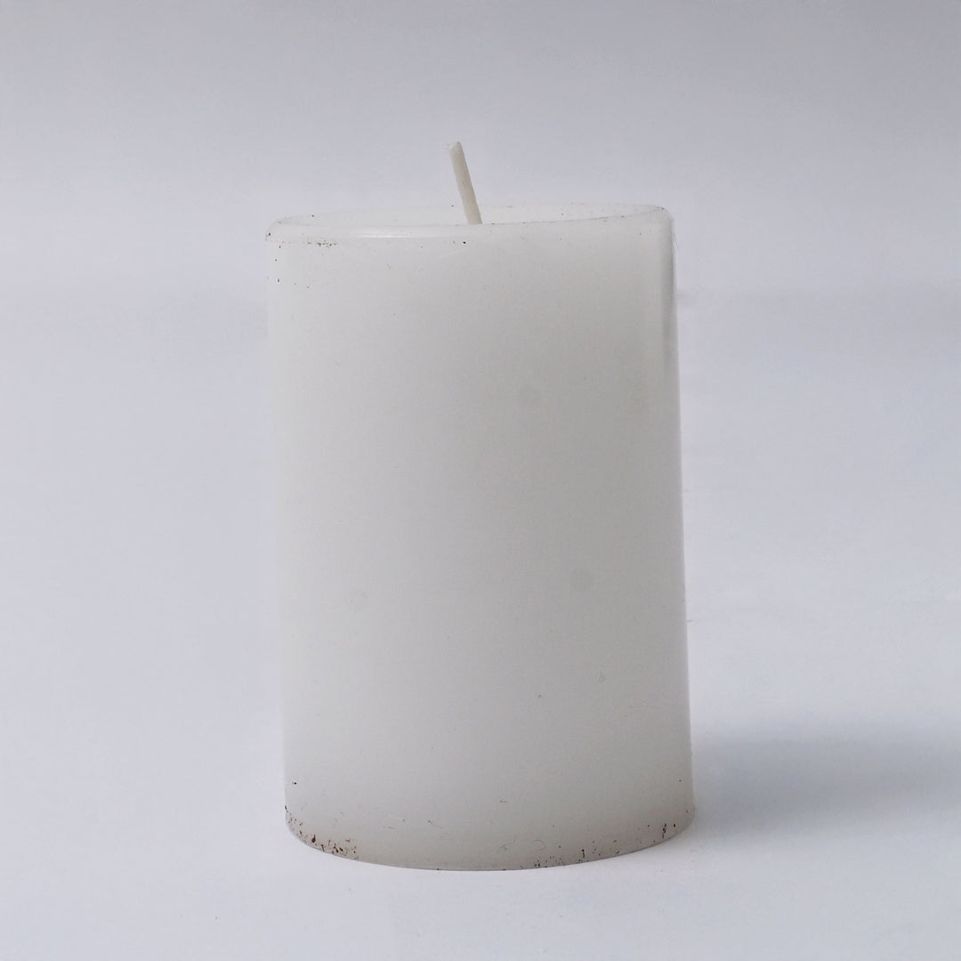 Hand-Poured Unscented Pillar Candle