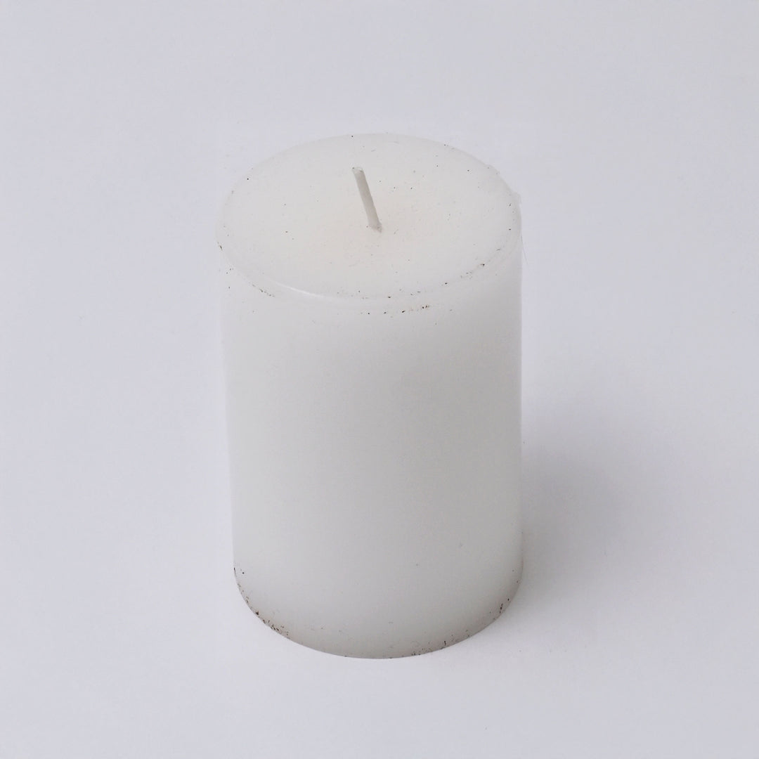 Hand-Poured Unscented Pillar Candle