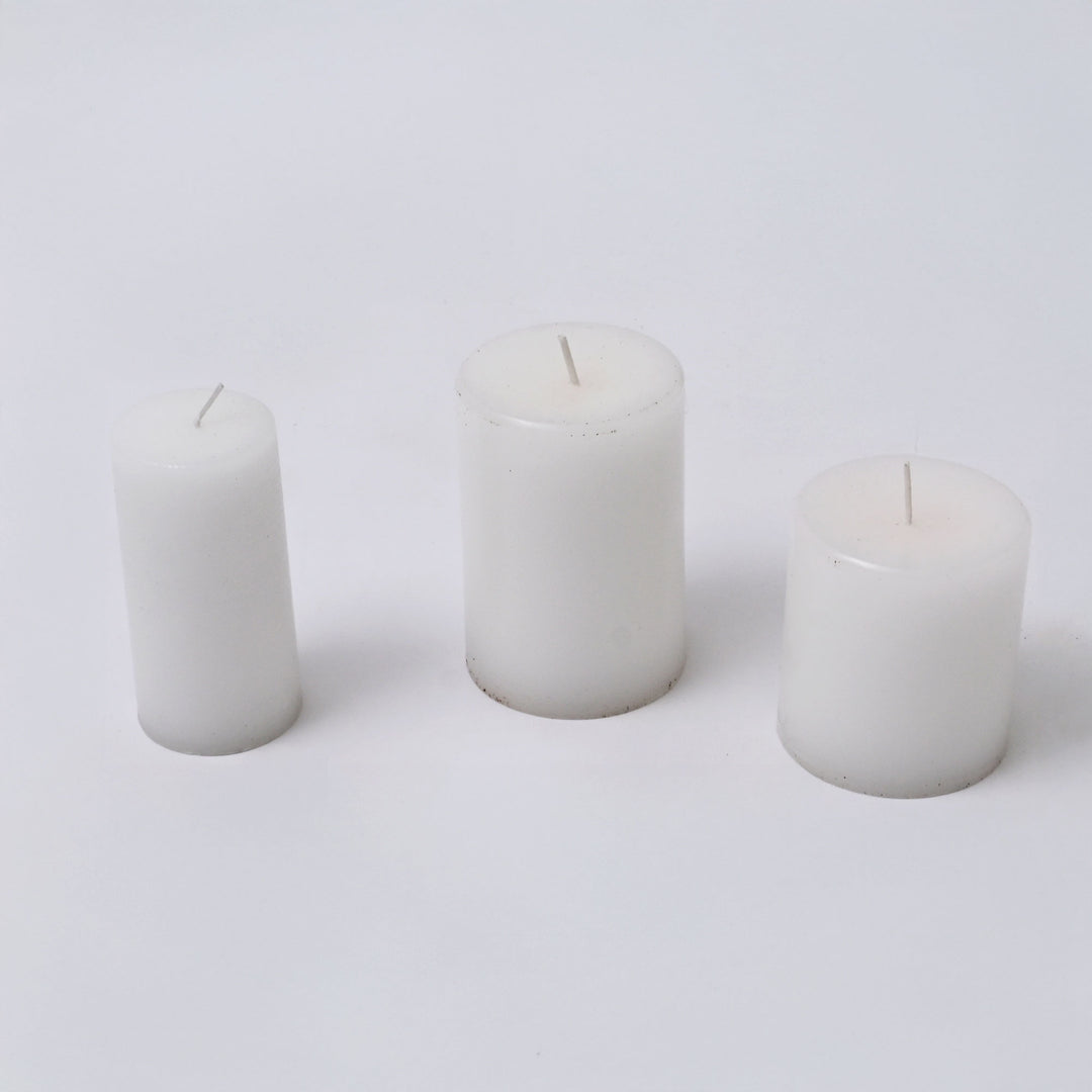 Hand-Poured Unscented Pillar Candle