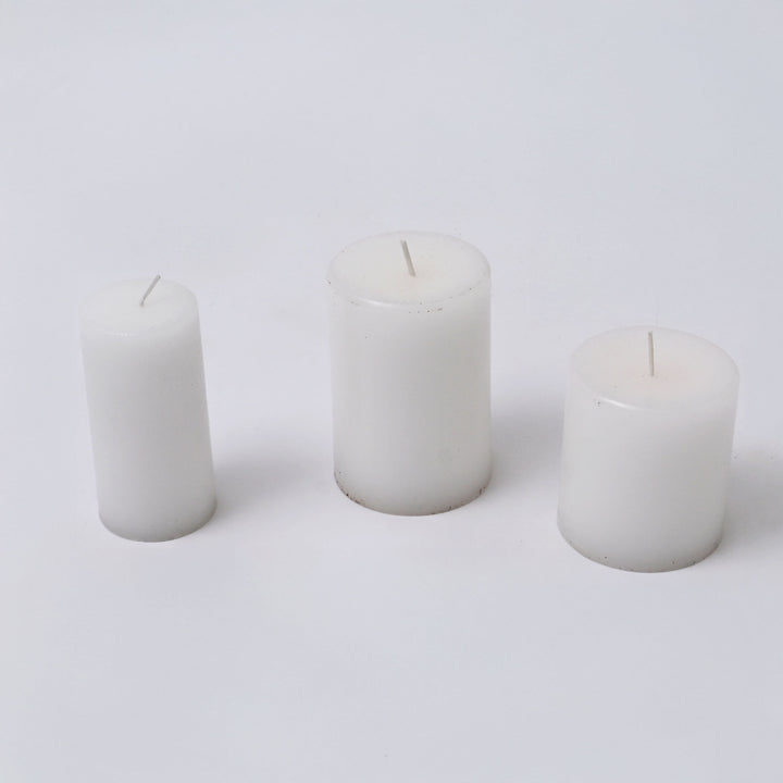 Hand-Poured Unscented Pillar Candle
