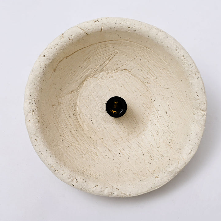 Handcrafted Paper Mache Pendant Light | White
