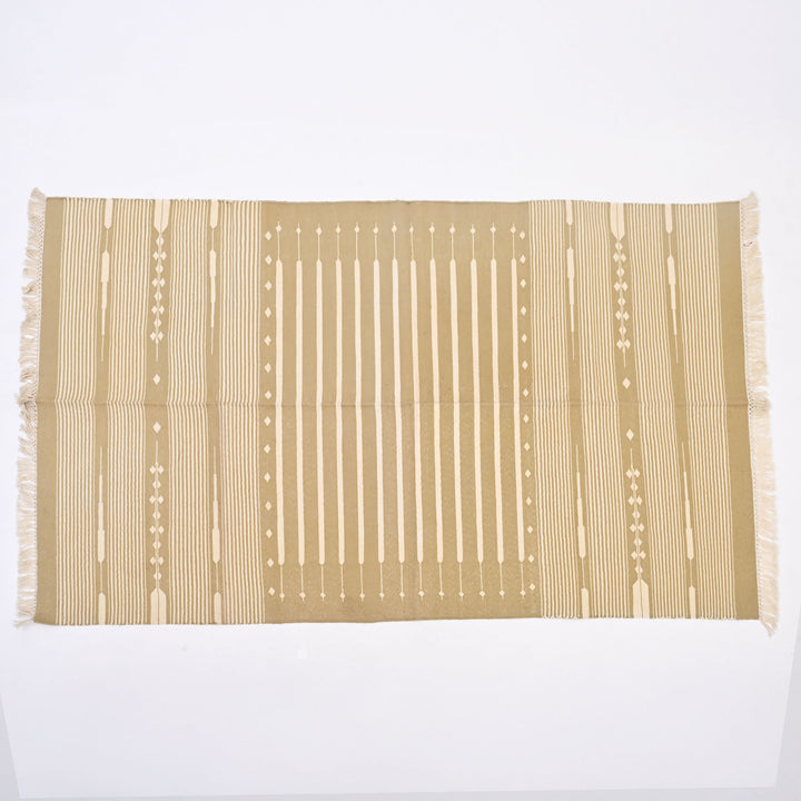 Stripe Cotton Area Rug – 3x5 ft | Handwoven Rug