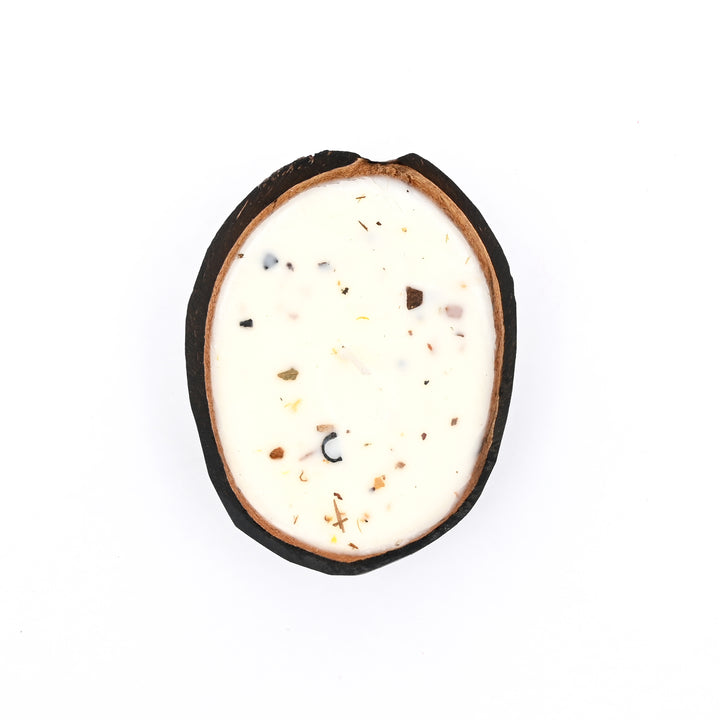 Coconut Shell Candle |  6x9x2.5 Inch