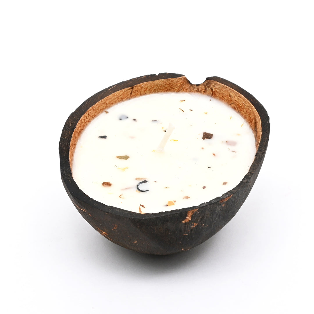 Coconut Shell Candle |  6x9x2.5 Inch