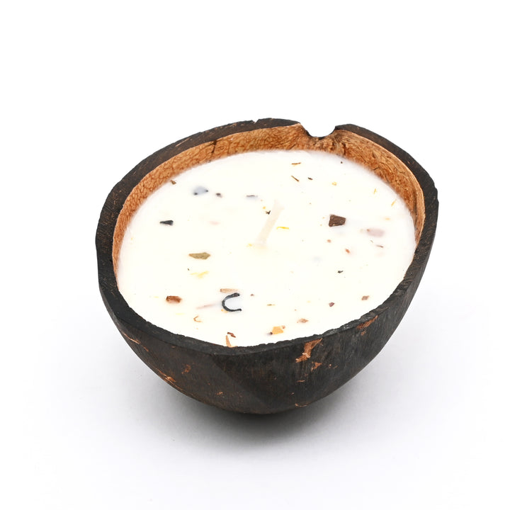 Coconut Shell Candle |  6x9x2.5 Inch