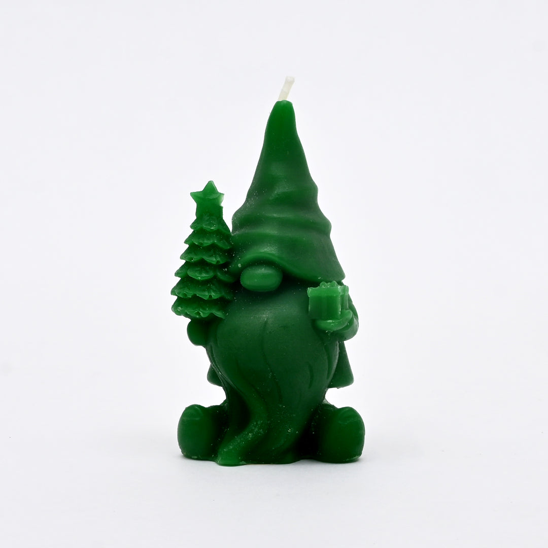 Santa Candle | Red, White & Green Christmas Decorative Candles | 5.3 x 8 x 2 Inch