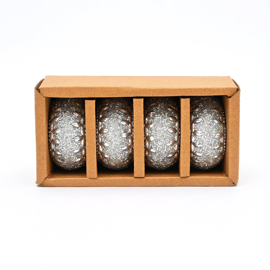 Festive Beaded Napkin Rings