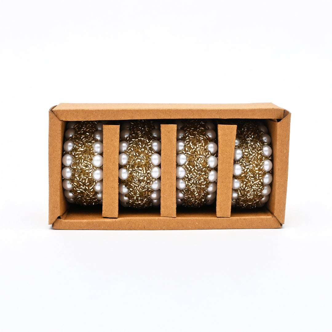 Festive Beaded Napkin Rings