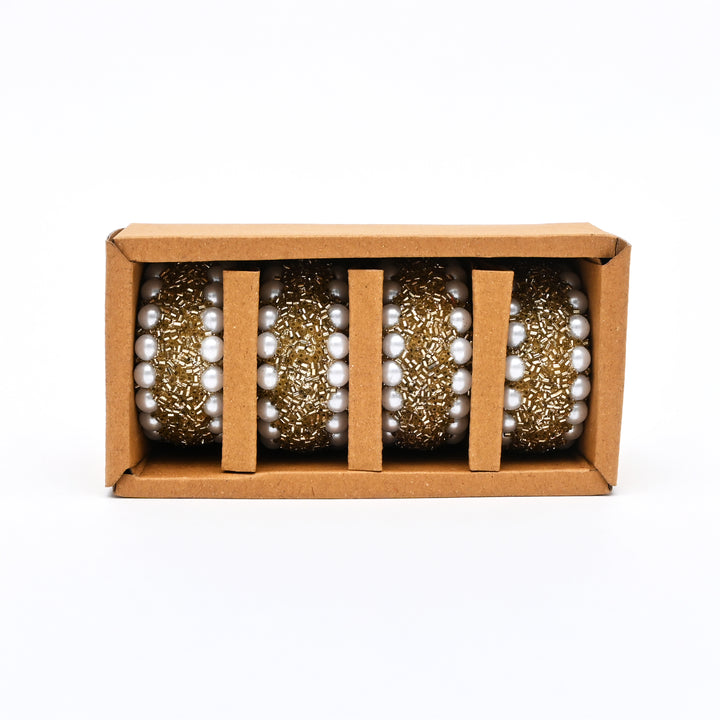 Festive Beaded Napkin Rings