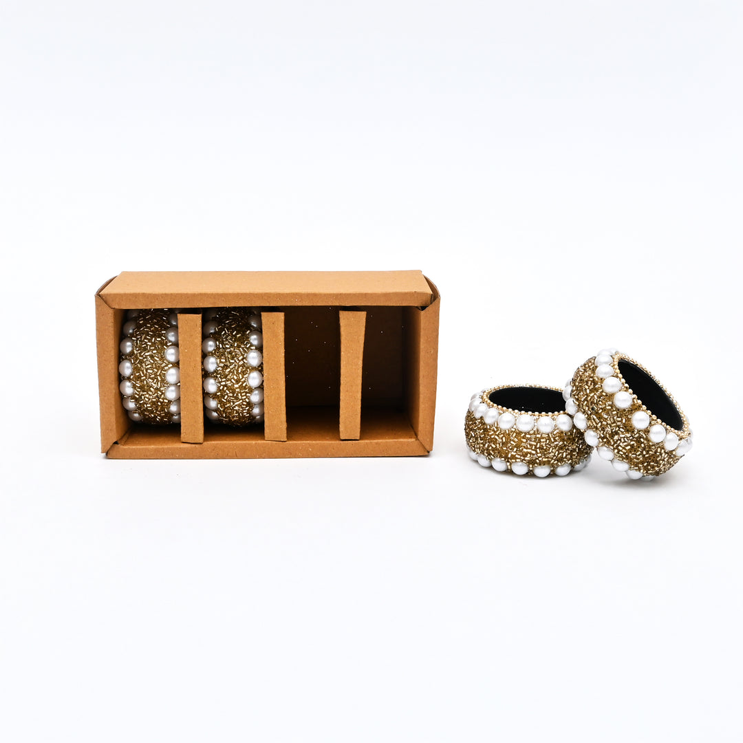 Festive Beaded Napkin Rings