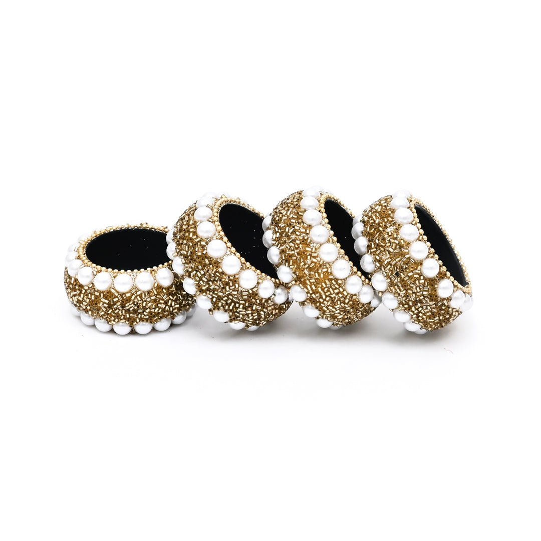 Festive Beaded Napkin Rings