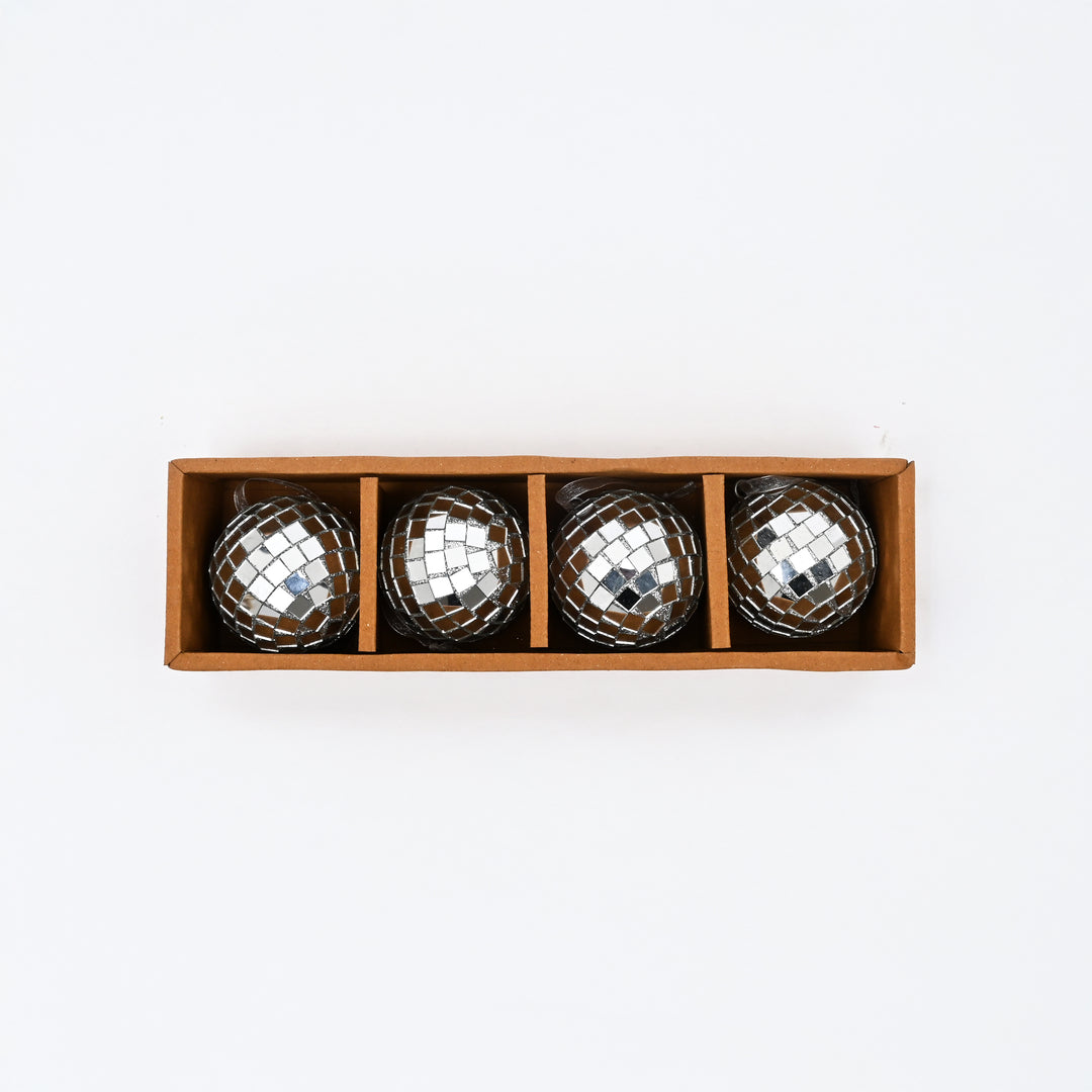 Glass Mosiac Hanging Ball Ornaments