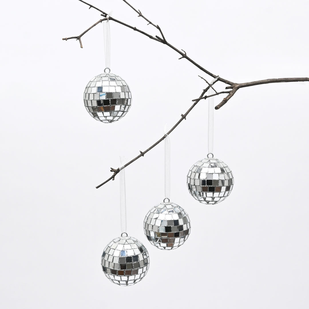 Glass Mosiac Hanging Ball Ornaments