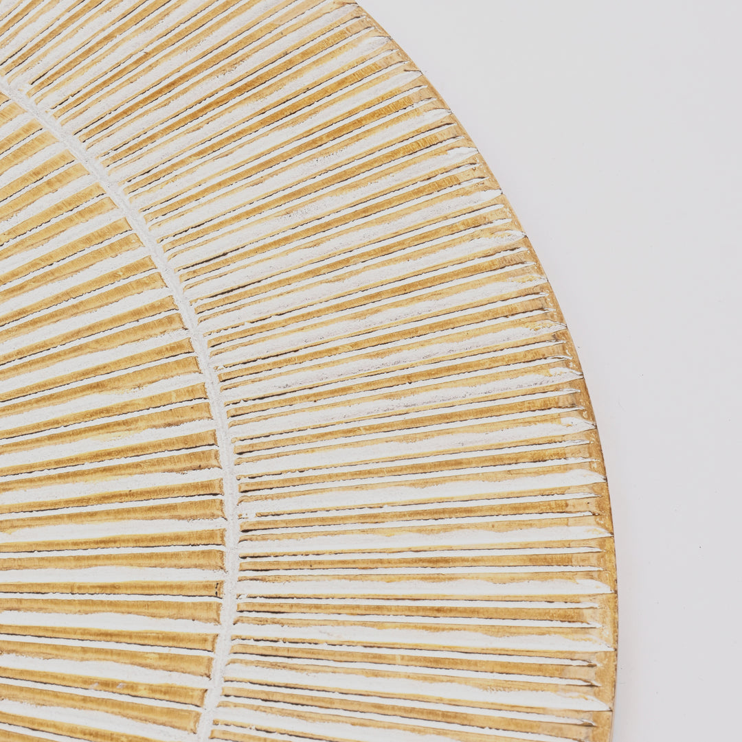 Wooden Wall Decor | Hand Carved Round Wall Accent | 36" Handmade Solid Wood Wall Art | Living Room, Bedroom & Entryway
