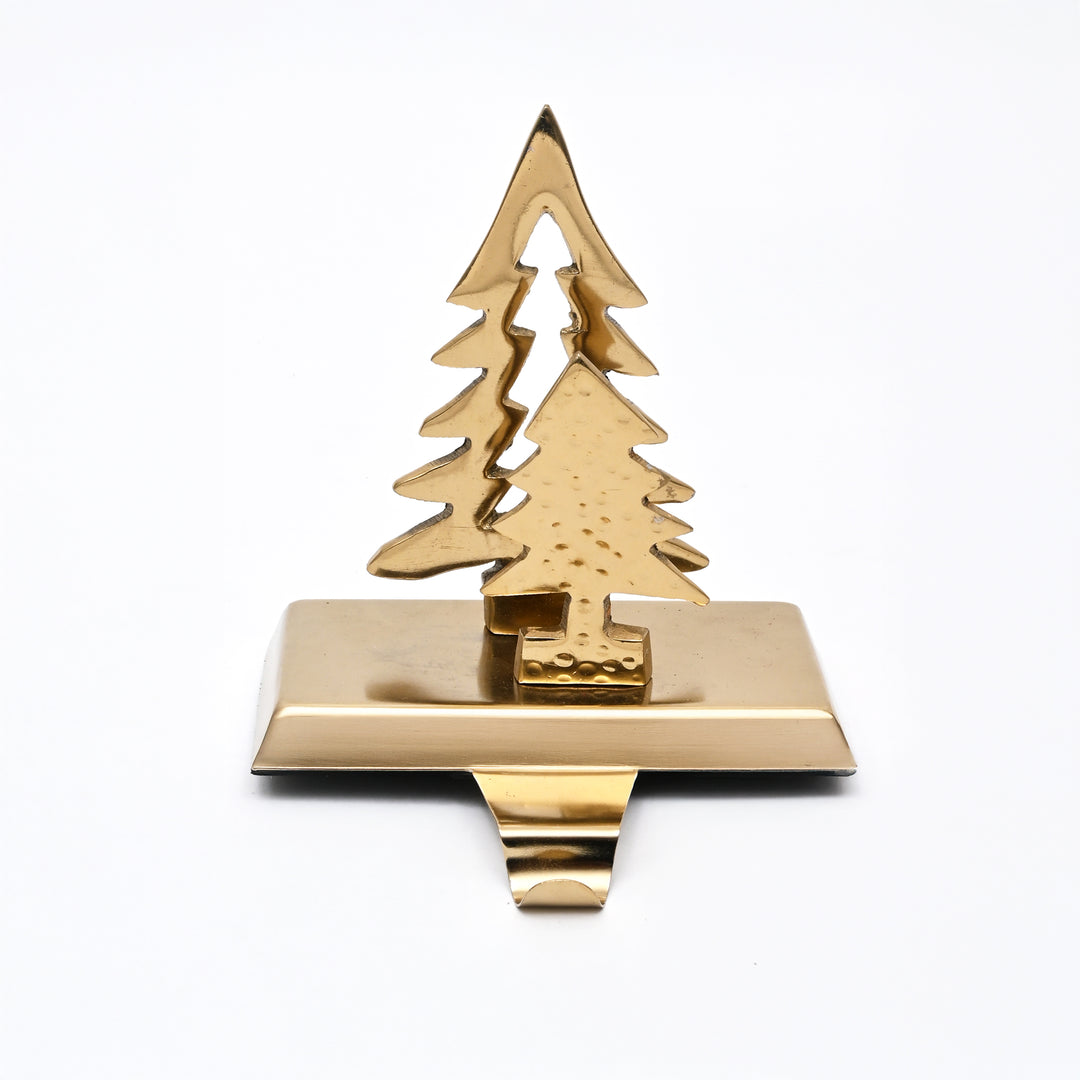 Gold Christmas Tree Stocking Holder