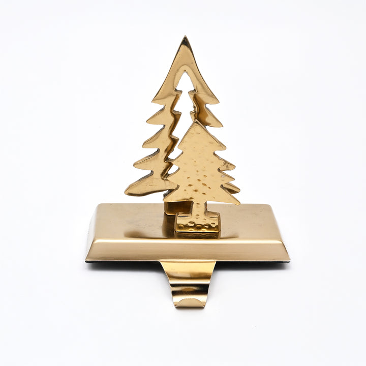 Gold Christmas Tree Stocking Holder