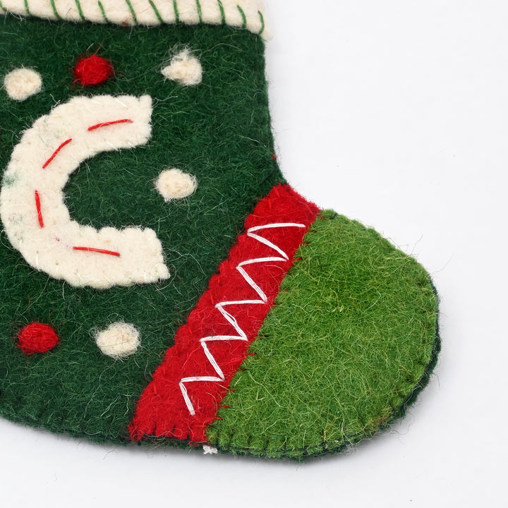 Mini Felt Christmas Stocking | Festive Décor