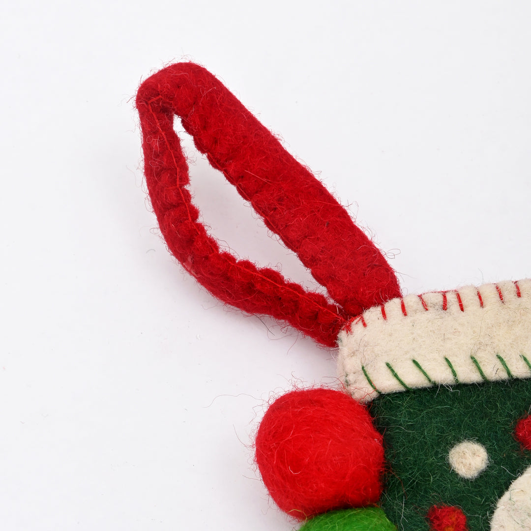 Mini Felt Christmas Stocking | Festive Décor