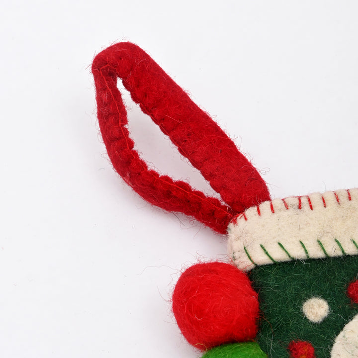 Mini Felt Christmas Stocking | Festive Décor