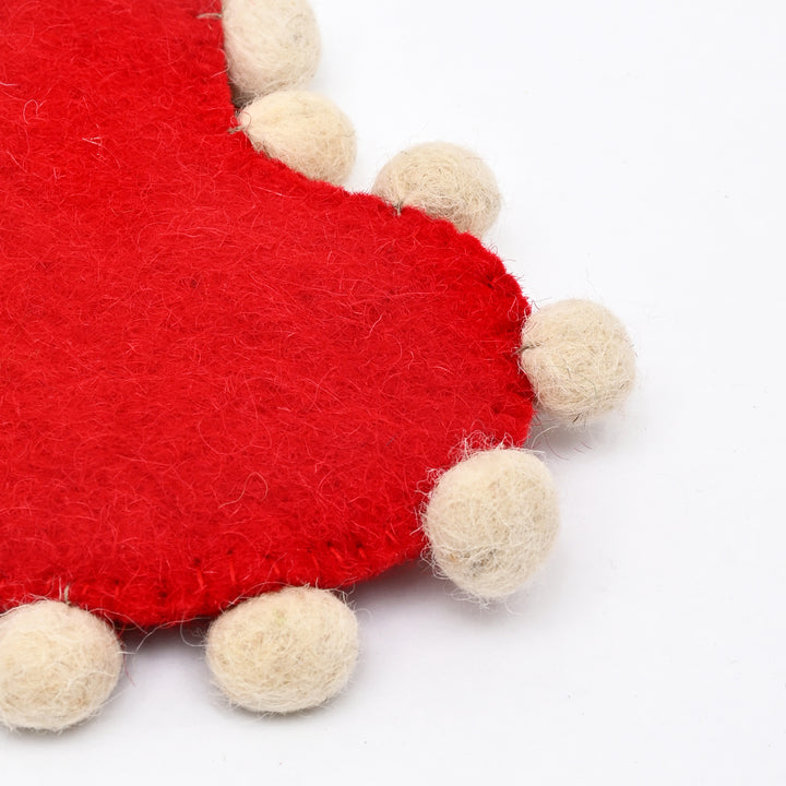 Mini Christmas Stocking Decor | Felt Holiday Hanging Ornament