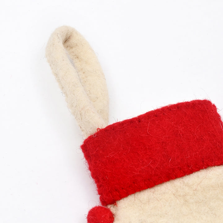Mini Christmas Stocking Decor | Holiday Hanging Ornament