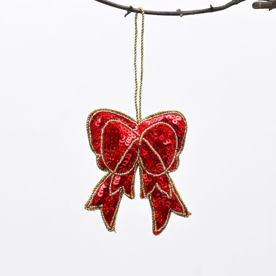 Christmas Hanging Felt Ornament | Red