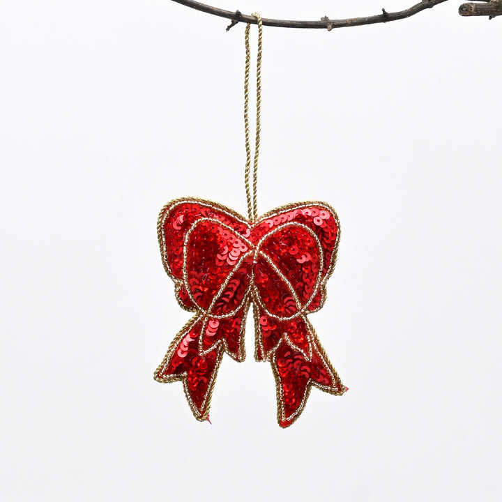 Christmas Hanging Felt Ornament | Red
