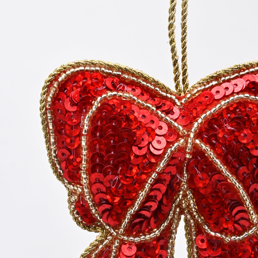 Christmas Hanging Felt Ornament | Red