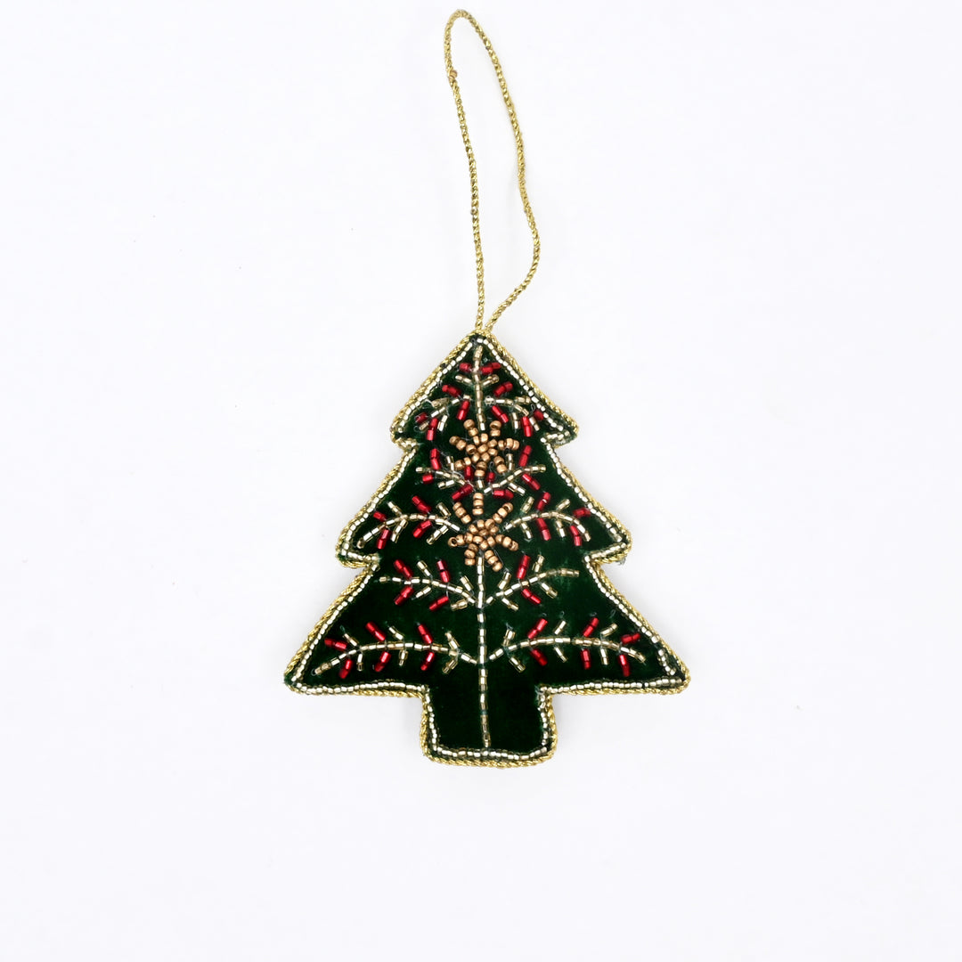 Decorative Tree Hanging Ornaments | Green | Holiday Decor