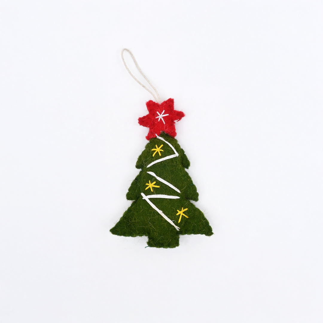 Christmas Hanging Felt Tree Ornament | Green
