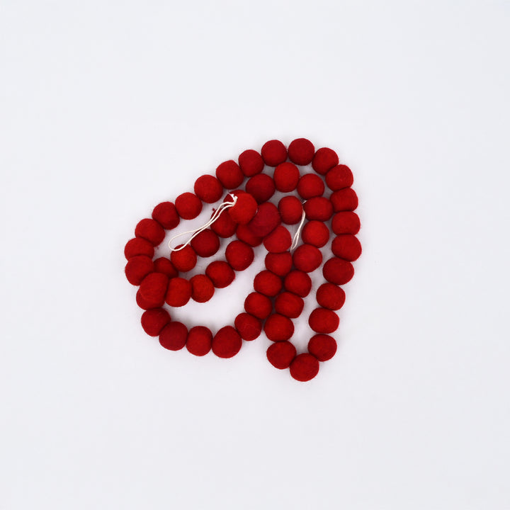 Christmas Décor Garland | Felt | Red