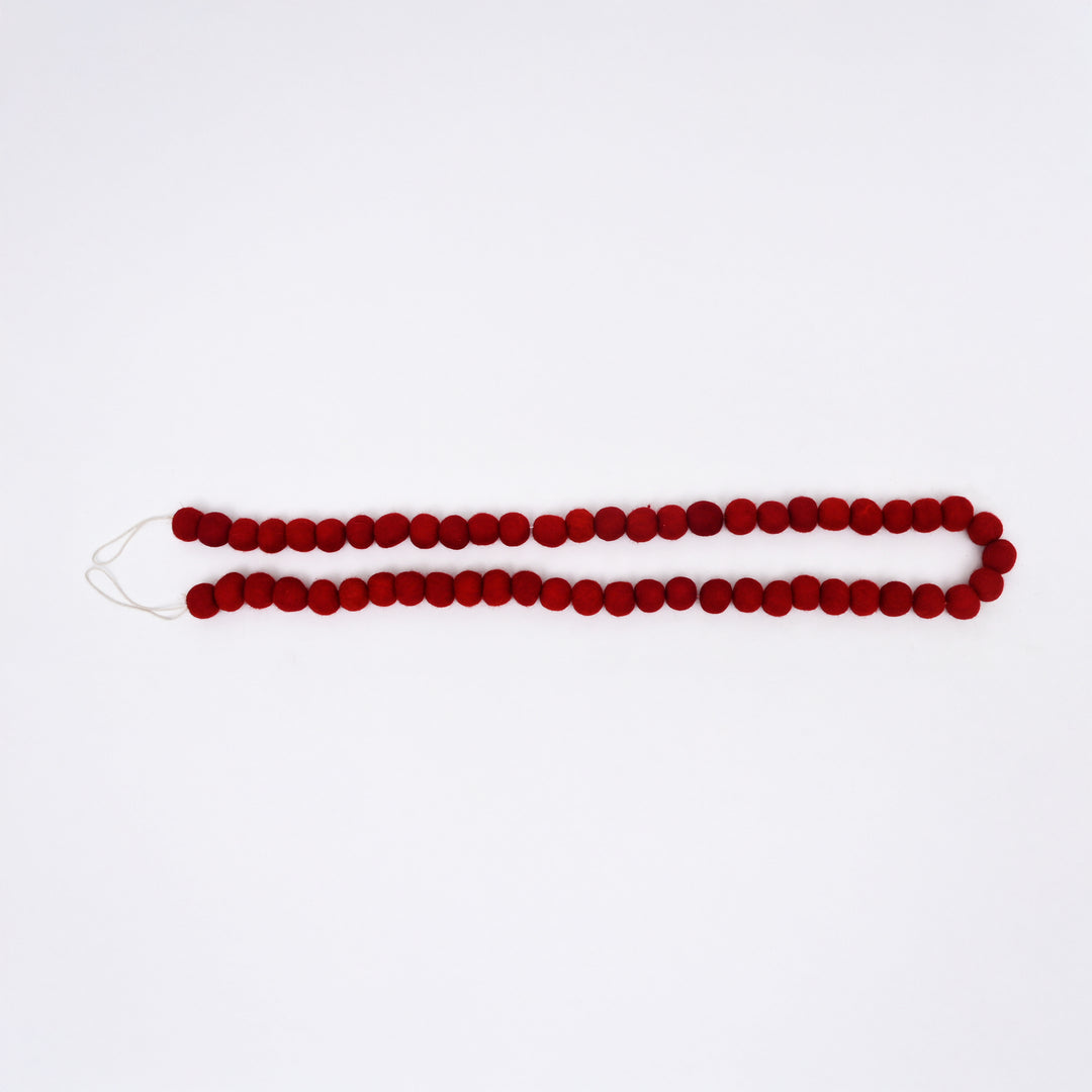 Christmas Décor Garland | Felt | Red
